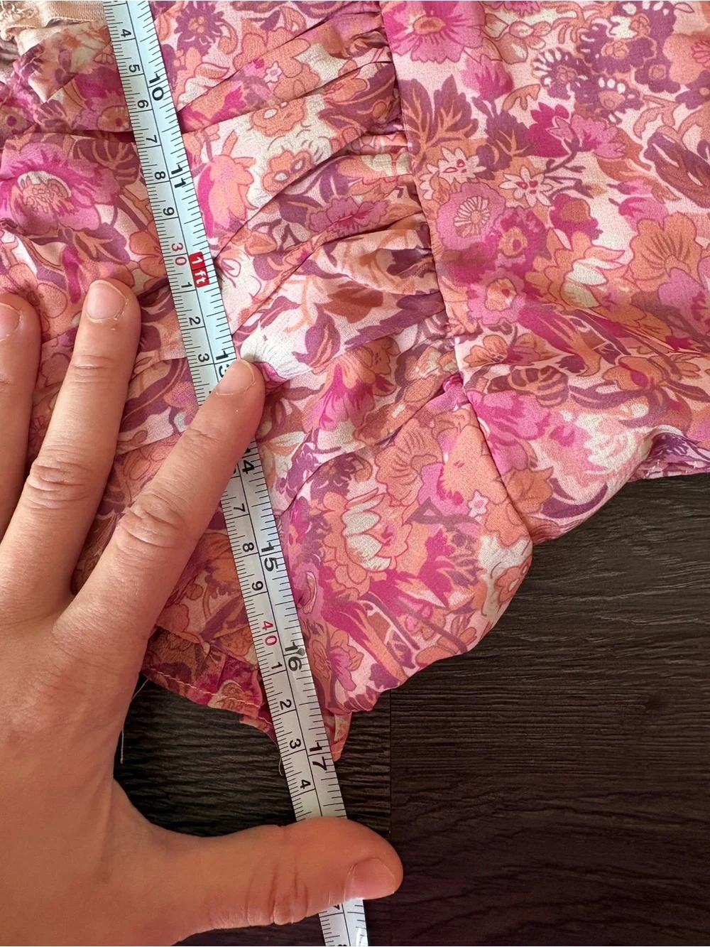 Petal & Pup Floral Pink Tie-Strap Midi Dress Small